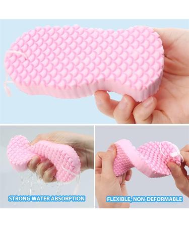 Fitmedify Skin Sponge 2023 - Double Sided Exfoliating Bath Sponge Set (4pcs) - Buy Online on GoSupps.com