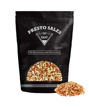 Presto Sales Chopped Pecans 16 Oz | Raw, Unsalted, Natural | Non-GMO, Keto/Paleo | Low-Cholesterol, Dairy-Free and Sugar-Free Diets | Contain Vitamins, Protein and Healthy Fiber | Resealable 1 lb Bag 1.0 Pounds