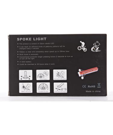 Waterproof Bicycle Rim Lights | 32 LED Spoke Lights with 32 Patterns for MTB | International Shipping - Buy Online on GoSupps.com