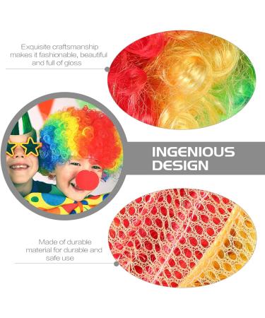 LALAFINA Halloween Costume Cosplay Accessories Jester Costume 1Pc Funny Stylish Masquerade Clown Party Prop Hair Performance for Fans Costume Cosplay Wig - Buy Online on GoSupps.com