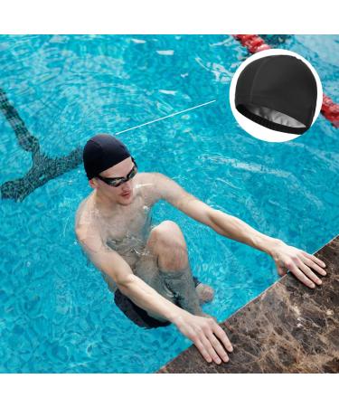 Androxeda Waterproof Bathing Cap | Soft Ear Protection Swimming Hood for Men | Ideal for Long & Short Hair - Buy Online on GoSupps.com