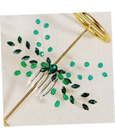 Ipetboom Formal Hair Accessories for Women Hair Side Comb Bridal Hair Accessories Hair Gems for Women Rhinestone for Hair Wedding Hair Pins Green Decorate Women's Crystal Girl - Buy Online on GoSupps.com