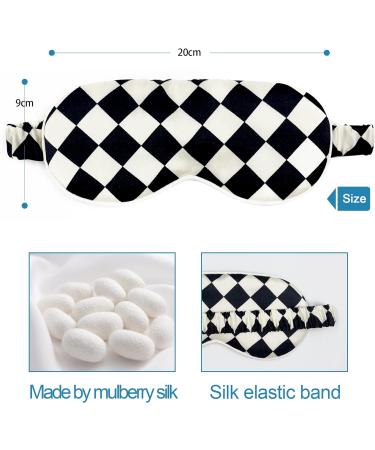 100% Silk Sleep Mask with Adjustable Strap | Super Soft Eye Mask for Ultimate Comfort and Sleep Aid | Squareblack Eusquareblack - Buy Online on GoSupps.com
