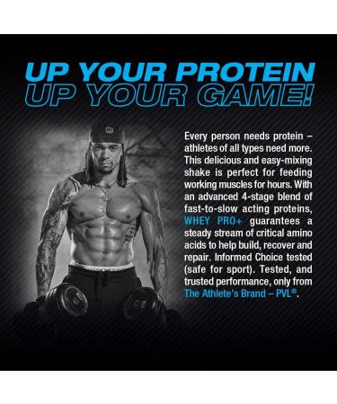 PVL Pro Series Whey Pro+ | Athlete's Protein Complex | 4 Stage Complete Protein Shake (840g Vanilla Ice Cream) Vanilla Ice Cream 840g - Buy Online on GoSupps.com