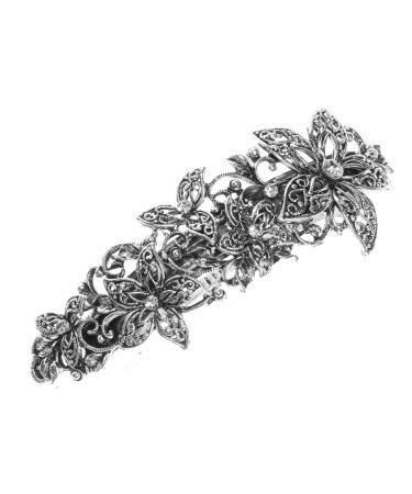 Glitz4Girlz Vintage Filigree Floral Flower Hair Clip Bridal Prom