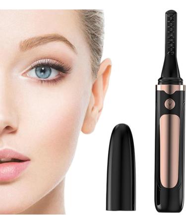 Lash Curler Heated Eyelash Curler 4 Heating Levels Electric Eyelash Curler Eyelash Curlers With Comb and LED Display USB Rechargeable - Buy Online on GoSupps.com