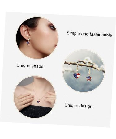 Abaodam 20pcs lock key pendant american flag suit patriotic charm Pendant Charms Heart-shaped antique 1.8X1.5cm As Shown - Buy Online on GoSupps.com