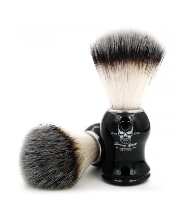 Menesia Black Handle Shaving Brush for Men - Skull Design - Buy Online on GoSupps.com
