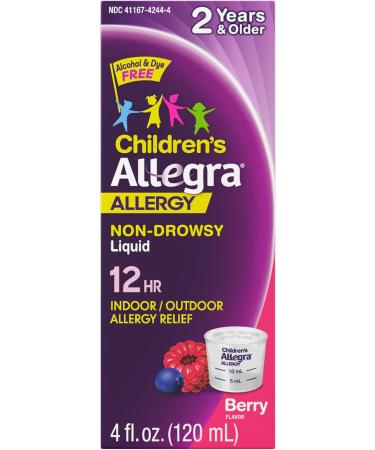 Allegra Allergy Relief Family Bundle, Non-Drowsy Indoor-Outdoor Allergy Medicine with Fexofenadine HCI, Adult 24HR Gelcaps, 60 ct, 2 pk, Children's 12HR Liquid, Berry, 4 oz. - Buy Online on GoSupps.com