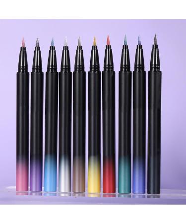 Unique 5Pcs MultiColor Metallic Finish Precise Tip For Fashin Eye Makeup Application Set B - Buy Online on GoSupps.com
