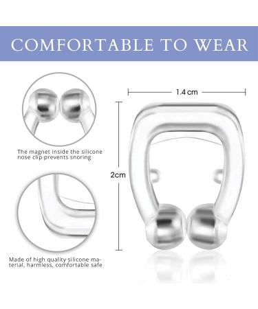 Silicone Magnetic Anti-Snoring Nose Clips - Snore Stopper for Instant Relief - 6 Pack - Buy Online on GoSupps.com