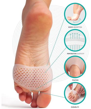 Metatarsal Pads for Women and Men - Foot Pain Relief - Bunion Corrector Cushion - 6 Pieces - Buy Online on GoSupps.com