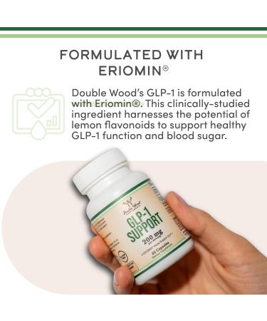 GLP-1 Supplement - Clinically Studied Bioflavonoid Extract to Help Support Natural GLP 1 Levels and Promote Gut Health (200mg 30 Servings) Std to 70% Eriocitrin and 5% Hesperidin by Double Wood - Buy Online on GoSupps.com
