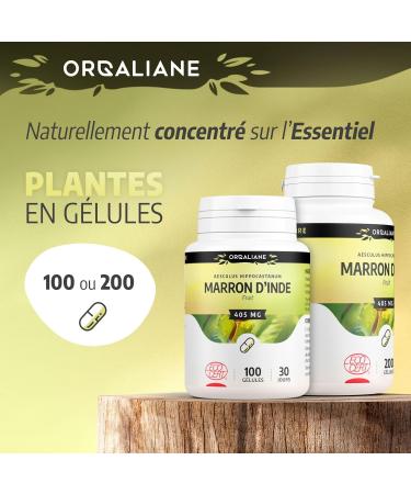 Organic horse chestnut 250 mg - 200 capsules - Ecocert certified - Buy Online on GoSupps.com