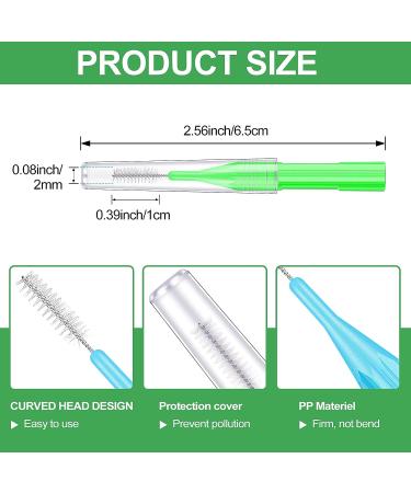 250 Piece Interdental Brush Set for Dental Hygiene - Teeth Cleaning Tool with Tooth Floss, Flossing Heads, and Dental Picks in Bright Colors - Buy Online on GoSupps.com
