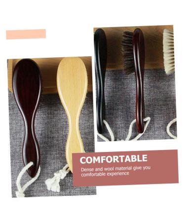 Beavorty Men's Wooden Bamboo Mustache & Beard Hairbrush - Premium 20x5cm Cleaning Brush for Grooming & Baby Bathing - Buy Online on GoSupps.com