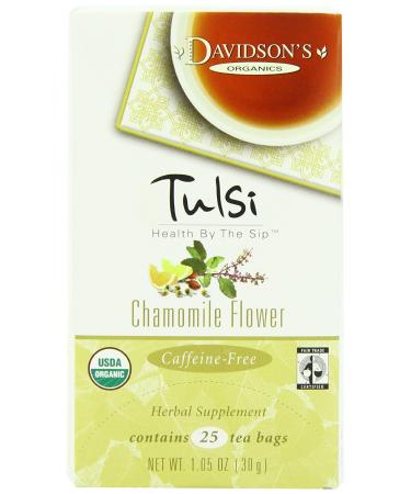 DAVIDSONS Organic Tulsi Chamomile Flower 25 CT