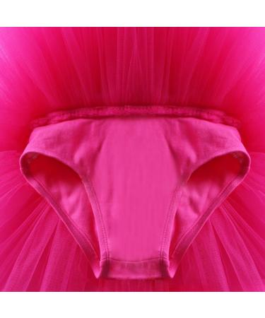 BAOHULU Girls Ballet Dance Leotard with Full Tulle Tutu Skirt, Hotpink Flower, Size 5-6 Years - Buy Online on GoSupps.com