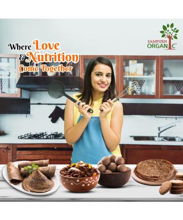 Sampurn Organic Ragi Whole 500 g USDA Certified17.63 Ounce - Buy Online on GoSupps.com