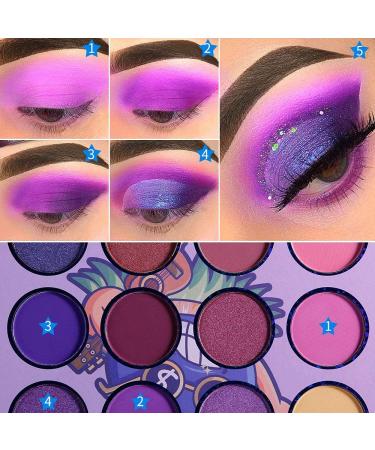 DE'LANCI Hawaii Blueberry Purple Eyeshadow Palette- 12 Shades, Ultra Pigmented Matte & Shimmer, Professional Mini Makeup Pallet - Buy Online on GoSupps.com