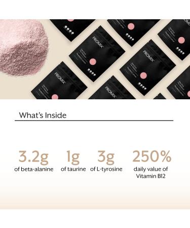 Promix Stim-Free Pre-Workout Powder Raspberry Lemon 30 Servings - Boost Focus & Energy with Vitamin B12, Taurine, Beta-Alanine, and L-Tyrosine - Gluten, Dairy, and Caffeine-Free - Buy Online on GoSupps.com