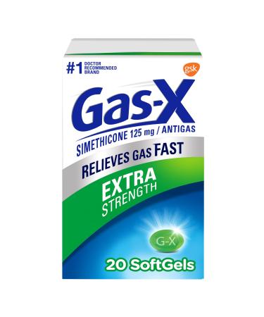 Gas-X Extra Strength Gas Relief Softgels with Simethicone 125 mg - 20 Count