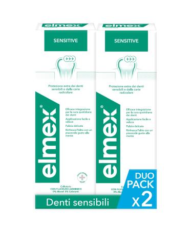 ELMEX ELMEX Sensitive Mouthwash extra protection against sensitive teeth and root caries 2 x 400 ml 956 g
