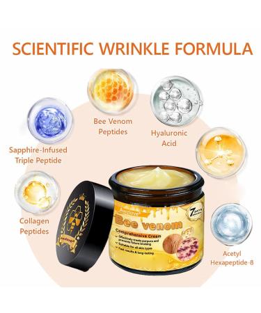 AWZLOVE Bee Venom Comprehensive Cream Professional Bee Venom Skin Treatment Cream Bee Venom Skin Restoration Cream-50g Anti-Aging Hydrating Natural Ingredients for All Skin Types (1 Bottle) - Buy Online on GoSupps.com