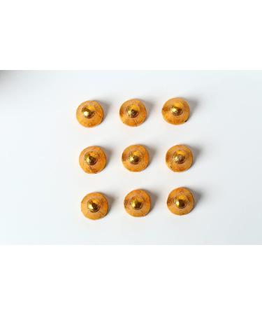 Natural Candy Shop Milk Chocolate Gold foil Bells 200g Candy jar x 9 units Chocolate 200g x 9 - Buy Online on GoSupps.com