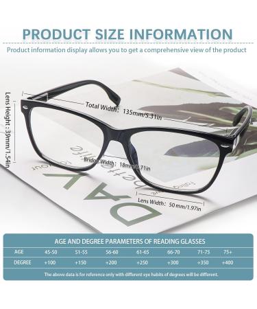 CLASAGA Progressive Multifocus Reading Glasses for Women - Blue Light Blocking Computer Readers with Spring Hinge | 3 Mix Colors 2.0x Magnification - Buy Online on GoSupps.com