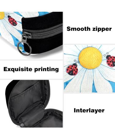 GIAPB Period Bag - Sanitary Napkin Storage & Makeup Pouch - Welcome Daisies & Bee - Color 4136 - Buy Online on GoSupps.com