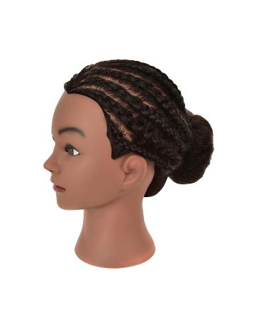 RIHANNAHAIR 100% Real Human Hair Mannequin Head with Stand - Cosmetology Practice Manikin for Braiding, Styling, Coloring, and Cutting - Buy Online on GoSupps.com