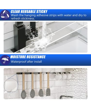 ZMUAXUAN Strong Nano Double Sided Tape Heavy Duty Mounting Clear Removable Sticky Adhesive Strips No Damage Wall Waterproof Reusable Thick Gel Grip Washable for Hanging Picture Poster Carpet Photo 1 - Buy Online on GoSupps.com