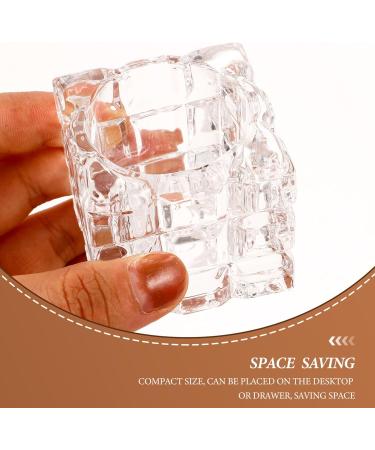 Healeved Glass Dappen Dish Cup Nail Monomer Liquid Bowl Nails Tips Art Dappen Dish with Lid Acrylic Liquid Powder Crystal Cup Glassware Tools for Home - Buy Online on GoSupps.com