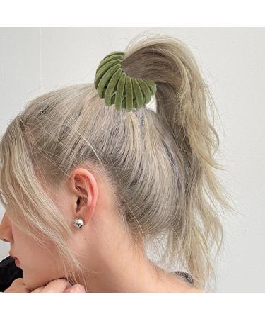 Bird Nest Hair Clip - Birds Nest Plate Hairpins | Retractable Buns Maker | Stylish Anti-Slip Hair Claw Clamps | 4 Pieces Vintage Geometric Retractable Hair Loops Expandable Ponytail for Women Girls - Buy Online on GoSupps.com