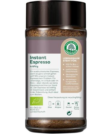 Lebensbaum Tree of Life Espresso Instant 100 g - Buy Online on GoSupps.com
