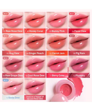 hince Raw Glow Dewy Ball - Tinted Lip Balm Jelly Gloss Glow Shine and Hydration Lip & Blush Multiuse Vegan 0.12 oz. (13 colors) (RAW ROSE DEW) - Buy Online on GoSupps.com