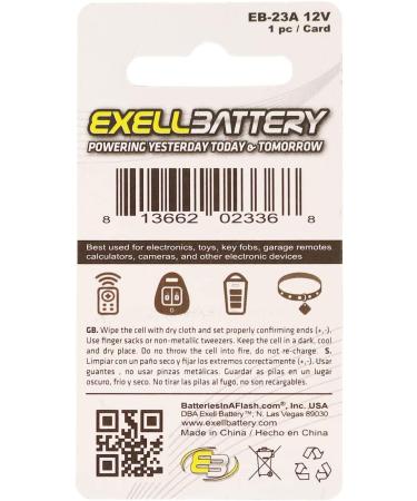 Buy 3X Alkaline 12V Battery Replaces 1811A 23A A21 A23 & More | International Shipping Available - Buy Online on GoSupps.com