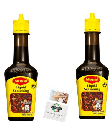 Liquid Seasoning Bundle with 2 Pack Maggi Liquid Seasoning 100ml + Brightdale Kitchen Booklet