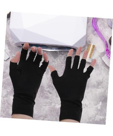 FRCOLOR 2 Pairs Sun Gloves Pink Gloves Nail Uv Gloves Uv Protection Gloves for Gel Nail Lamp Gel Nail Lamp Uv Gloves Nail Art Supplies Uv Nail Gloves Nylon Nail Supplies Summer 21x12x0.1cm As Shown - Buy Online on GoSupps.com