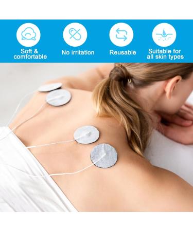 THER TESN Electrodes Pads - 20 Reusable 4x4 cm TENS-EMS Electrode Pads with 2mm Plug-in Connection Perfect for TENS Devices & EMS Trainers - International Shipping Available - Buy Online on GoSupps.com