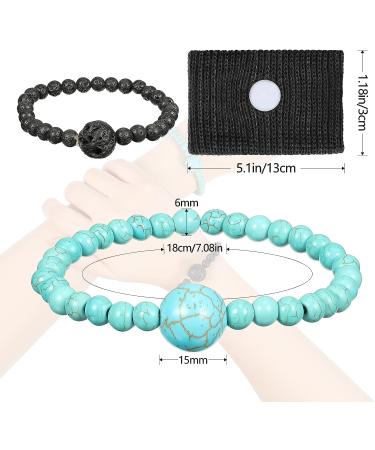 Motion Sickness Bands for Kids & Adults - 4 Pairs + 2 Anti Car Nausea Bracelets (Blue Grey White Black) - Morning Sickness Wristbands - Buy Online on GoSupps.com