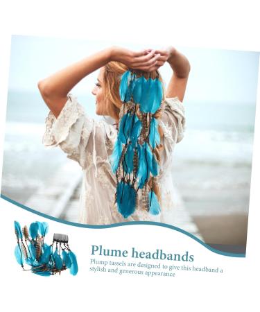 SKISUNO Hair Accessories Party Plume Headbands Bohemian Hair Band Headband Party Props Plume Headbands for Women Party Cosplay Hairbands Women Hair Bands Women Headbands - Buy Online on GoSupps.com