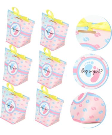 HOMSFOU 60 Pcs Blue Goodie Bags Popcorn Gift Kids Goodie Bags Gift Wrapping Bags Aunt and Uncle Pregnancy Announcement Boy Gift Bag Shower Favors Bag Boy Girl Pack Paper - Buy Online on GoSupps.com