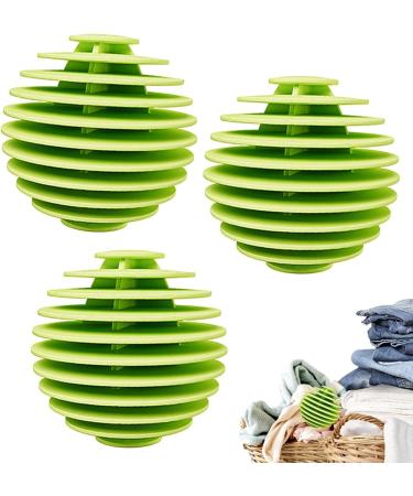 Laundry Balls for Dryer - Laundry Scrubbing Balls Multi-Layer Vane Laundry Balls Anti-tangling Reusable Scrubbing Balls Anti Static Efficient Washer Balls for Quick Drying Welts Green - Buy Online on GoSupps.com