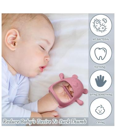 6 Pcs Silicone Baby Teether Mitten Set - Teething Toys for Babies 3+ Months | Anti-Drop, Chewable, and Soothing Infant Teething Toys - Buy Online on GoSupps.com