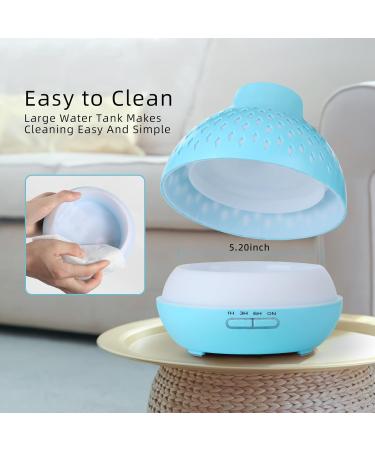 SPLITSKY 400ML Essential Oil Diffuser with Remote Control - Aromatherapy Humidifier for Room, Bedroom, and Office - 10 Hours Quiet Scent Diffuser - 14 LED Colors Timer - Blue - Buy Online on GoSupps.com