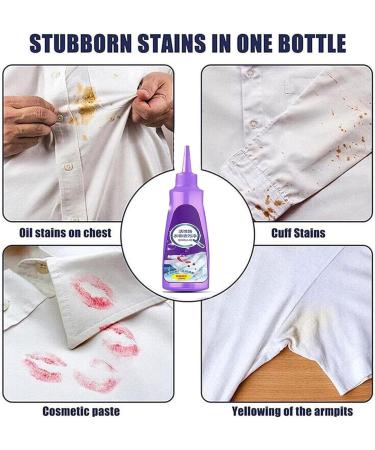 Homezo Laundry Stain Remover Active Enzyme Laundry Stain Remover Garment Stubborn Stain Cleaner Oil Remover Clothes Stain Remover Clothing Quick Laundry Dry Cleaner (1Pcs) - Buy Online on GoSupps.com