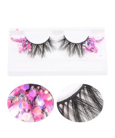 Lurrose Dramatic Glitter False Eyelashes - Mermaid Makeup DIY Decorative Eye Lashes for Stunning Looks - Buy Online on GoSupps.com