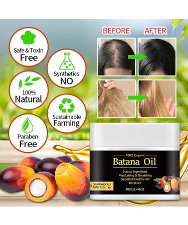 batan- oil For Hair Growth | 100g Batanas Oil Organic For Hair Growth | Raw Batanas Natural Hair Growth Oil Batana Hair Oil For Repairing Damage And Enhances Hair Thickness - Buy Online on GoSupps.com